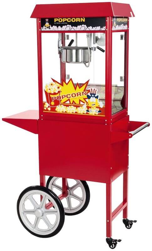 Royal Catering Machine à Pop-Corn Professionnelle avec Chariot