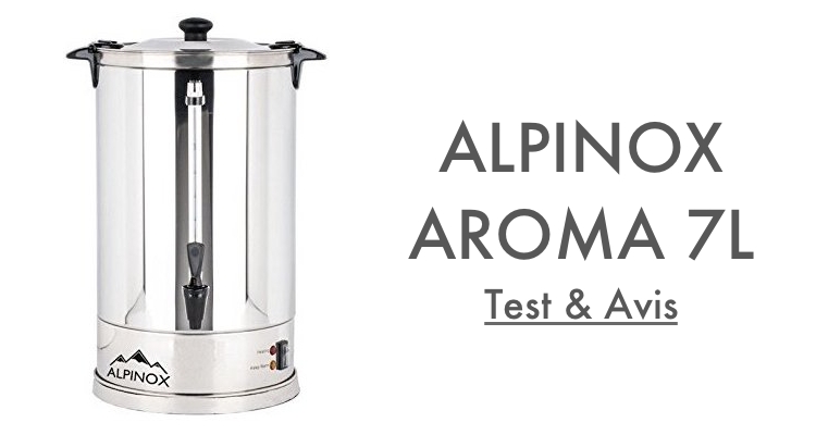 Test Avis Alpinox Aroma 7L Percolateur à Café Pro